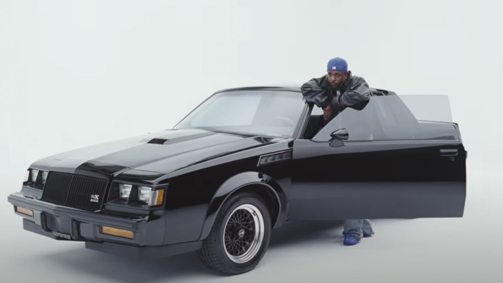 Kendrick Lamar with a Buick GNX